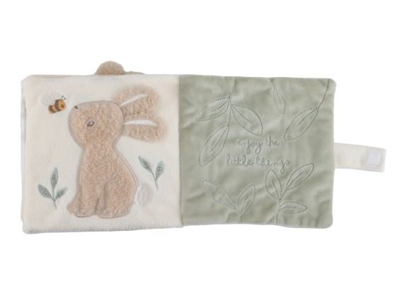 Textilní knížka s aktivitami Newborn Naturals Little Dutch