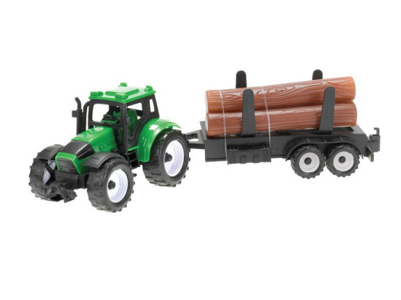 Traktor 9 cm na zpětný chod + 3 vlečky