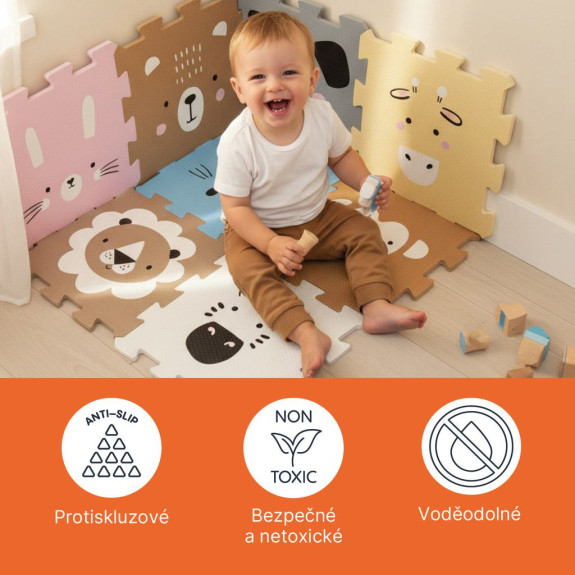 Pěnová podložka Puzzle 30x30 cm 9 ks Zopa