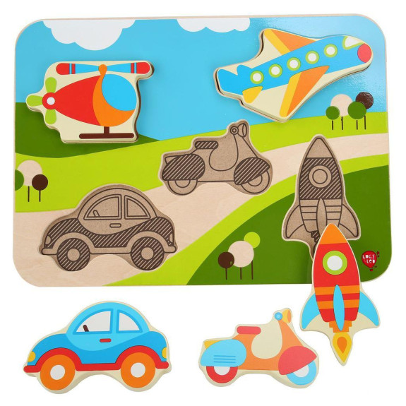 Lucy & Leo Dřevěné vkládací puzzle