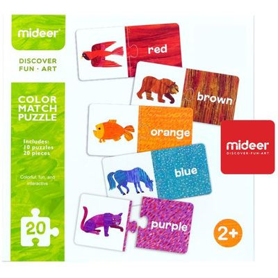 Spojovací puzzle barev v angličtině Mideer