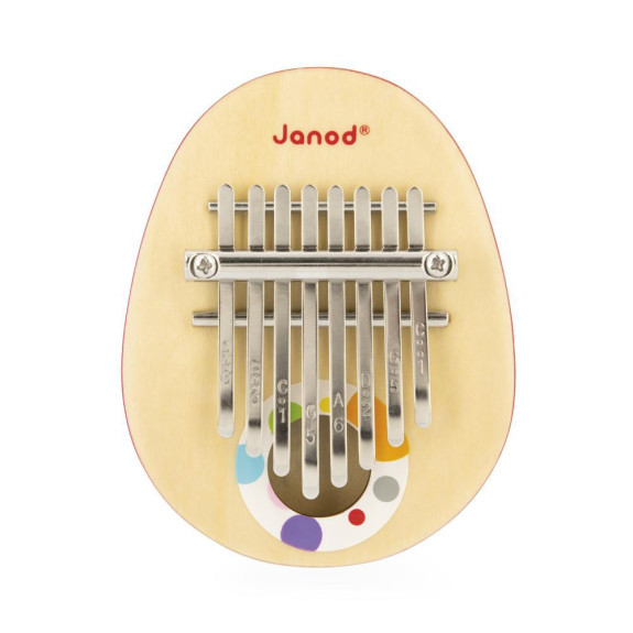 Dřevěný hudební nástroj pro děti Kalimba Confetti Janod