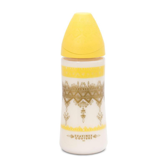 Kojenecká láhev silikonová kulatá savička Premium Couture Suavinex 360 ml