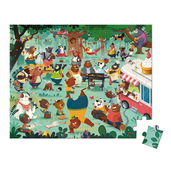 Puzzle Rodina medvědů 54 ks Janod