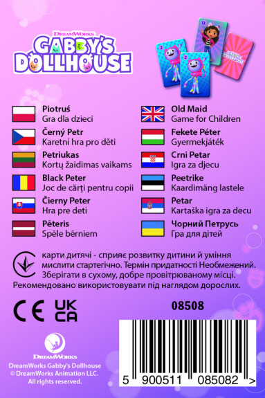 Černý Petr Gabby/Gabby´s Dollhouse společenská hra