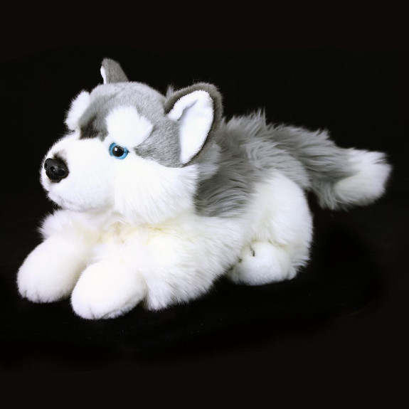 Plyšový pes husky ležící 30 cm Eco-Friendly Rappa