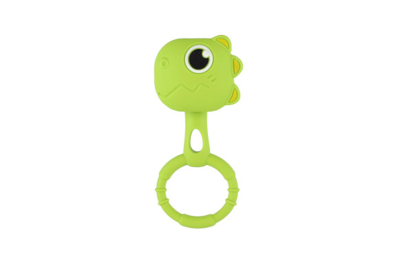 Chrastíček dino 2ks silikon 13 x 5 cm Babyted