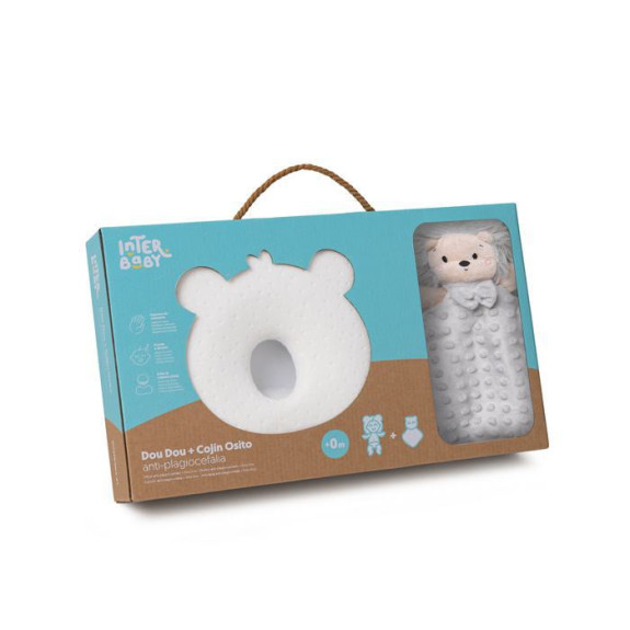 Set Méďa - ergonomický polštářek + přítulka
