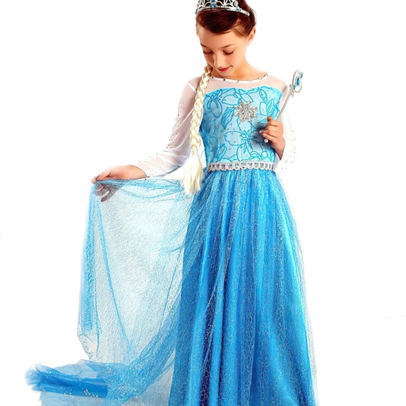 Dětský kostým Elsa Star s doplňky
