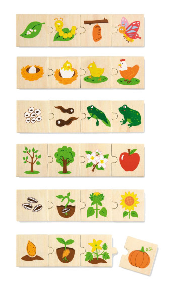 Dřevěné puzzle - evoluce