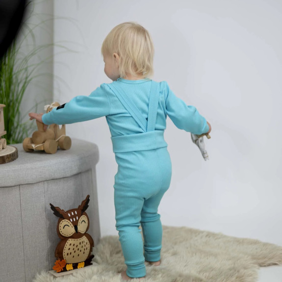 Rostoucí body žebrované Turquoise - tyrkysová Esito