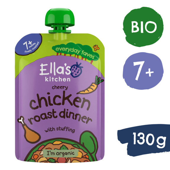 BIO Pečené kuře s nádivkou 130 g Ella's Kitchen