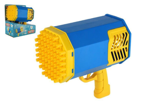 Bublifuk pistole s náplní plast 22 cm na baterie se světlem