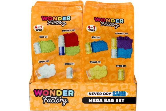 Nevysychající písek a modelína v tašce Wonder