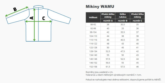 Fleecová mikina dětská Sakury růžová Wamu