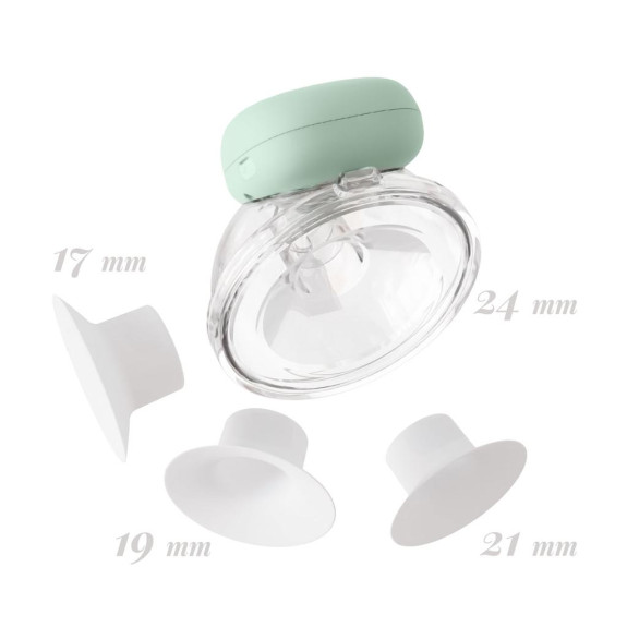 Odsávačka mléka Ovio Twin Duo bezdrátová hands-free mušlová 3-fázová s aplikací Neno