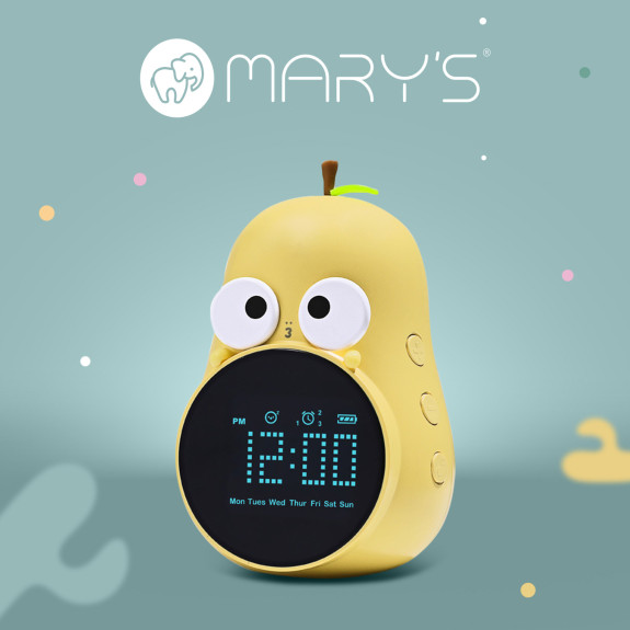 Budík hruška, žlutá Mary's