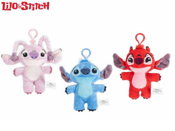 Lilo & Stitch přívěsek na klíče plyšový 13 cm 10 m+