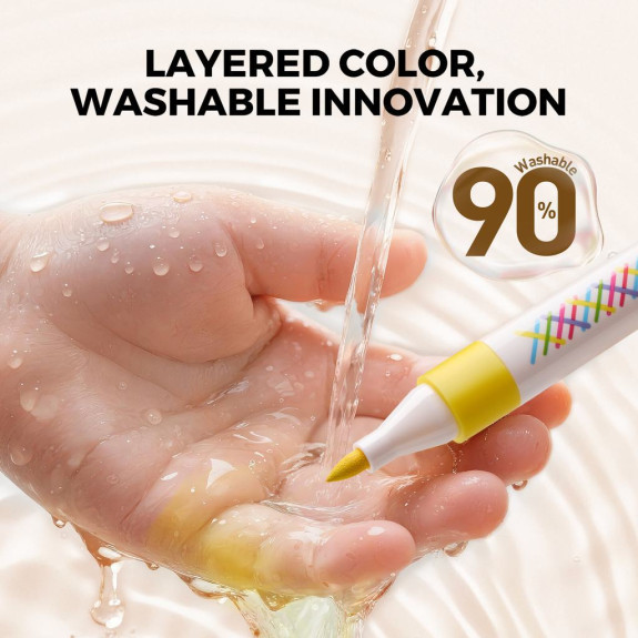 Vivid layered Fixy Omyvatelné 12 ks Jarmelo