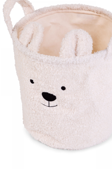 Koš na hračky Teddy Off White 40 x 40 x 40 cm Childhome