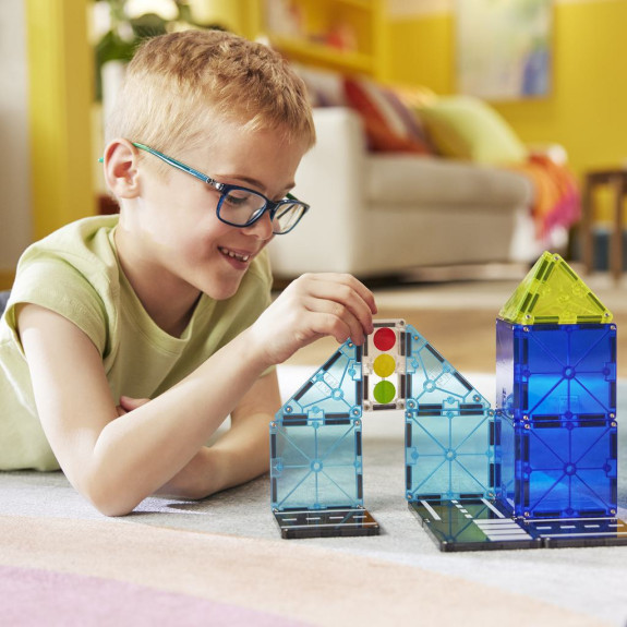 Magnetická stavebnice Police Patrol 20 dílů Magna Tiles