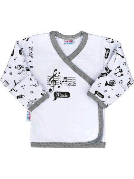 Kojenecká bavlněná košilka New Baby Music