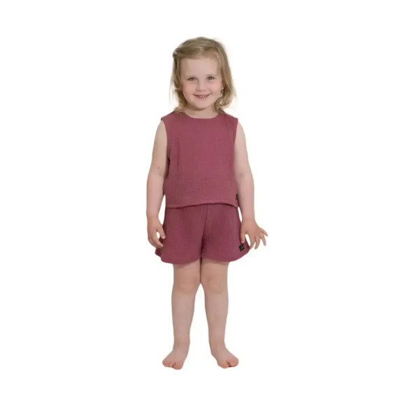 Dívčí mušelínové kraťasy Ruby red Esito