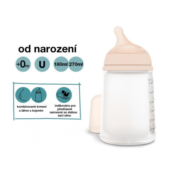 Antikoliková lahvička Zero Zero Suavinex 180 ml S