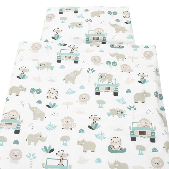 2-dílné ložní povlečení Safari II 90/120 cm mint New Baby