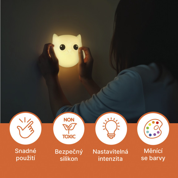 Silikonové nástěnné noční světlo Cloud Zopa