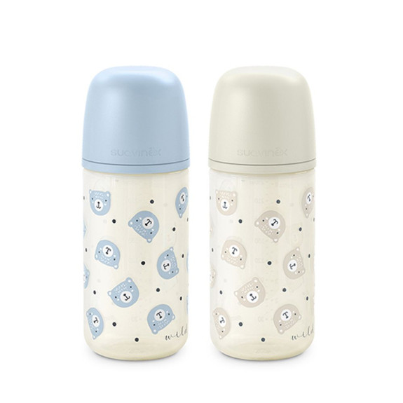 Láhev skleněná Wild & Free 240 ml fyziologická SX Pro 0+ SF Suavinex