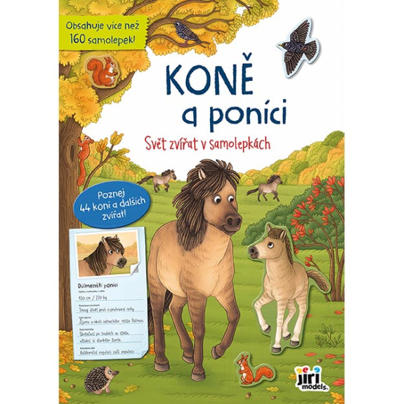 Svět zvířat v samolepkách Koně a poníci
