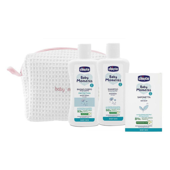 Kapsička kosmetická na zip - Set Baby Moments Chicco