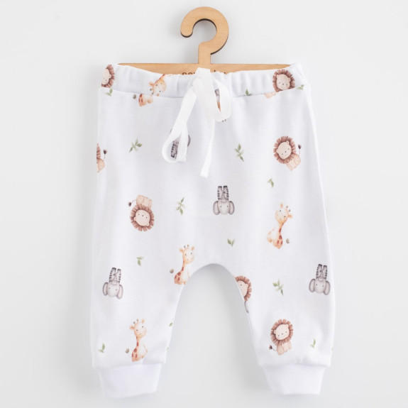 Dětské bavlněné kalhoty Jogger New Baby For Babies safari