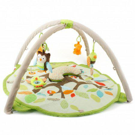 Deka na hraní Treetop Friends ZELENO-HNĚDÁ, 0m+