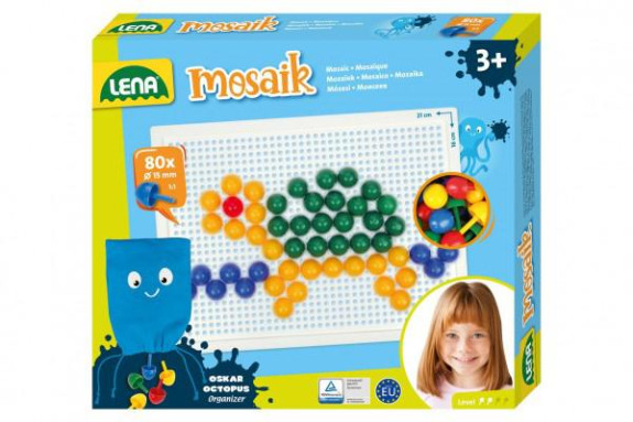 Mozaika klobouček 1,5cm hladký 80ks