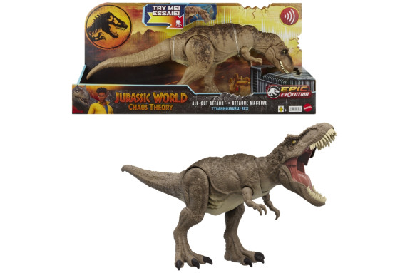 Jurský Svět Zběsilý útok t-rexe se zvuky