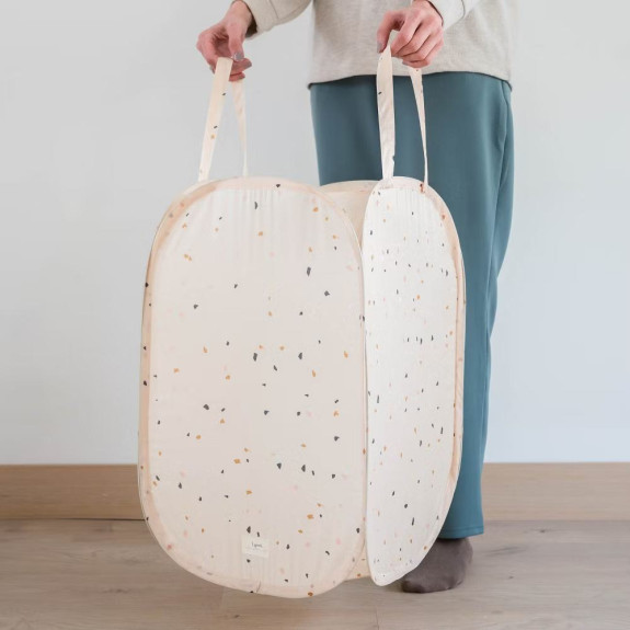 Skládací úložný koš Recycled Terrazzo Beige 3 SPROUTS