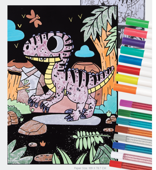 Sametové malování Dinosaurus Tookyland