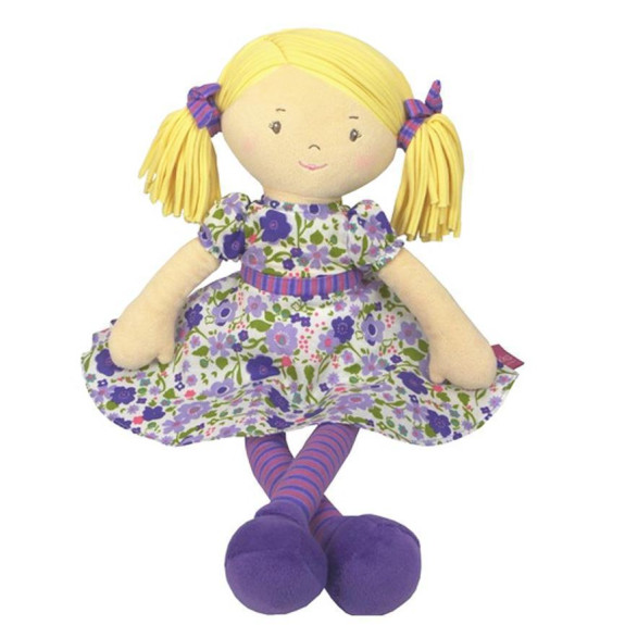 Bonikka Dames látková panenka 41 cm Fran - růžové šaty