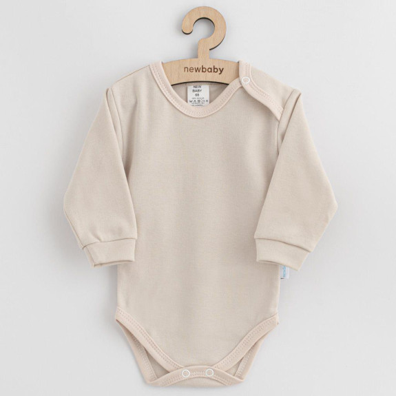 Kojenecké bavlněné body New Baby Casually dressed béžová