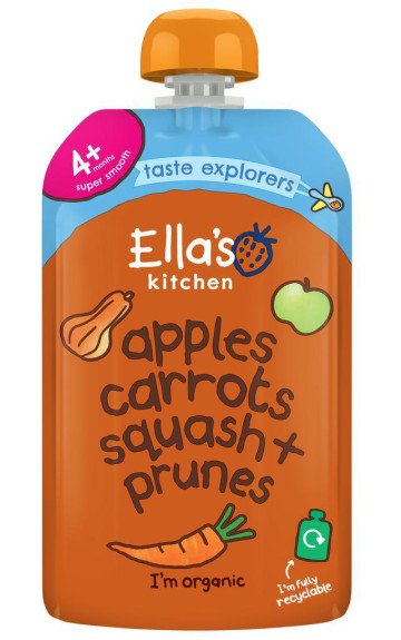 Ella's Kitchen BIO Dýně, mrkev, jablko a švestka (120 g)