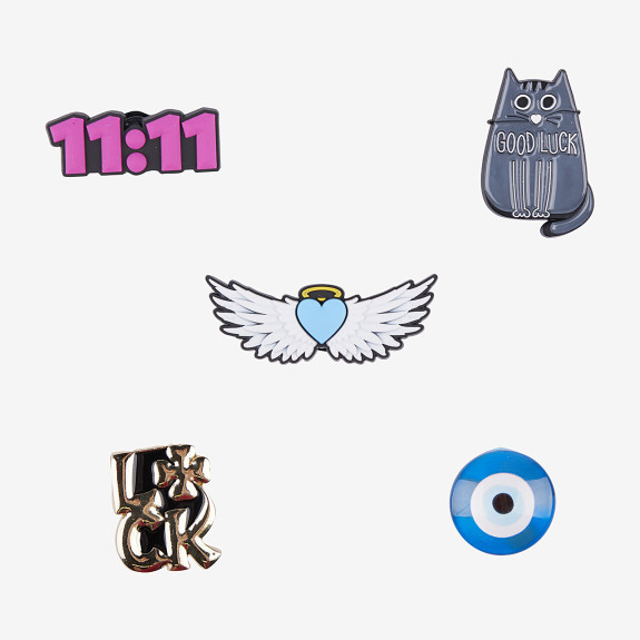 Amulety - ozdoby na boty Amuletz Lucky you mix Coqui