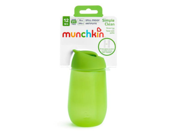 Munchkin - Hrneček s brčkem Simple Clean 296 ml