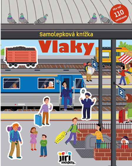 Samolepková knížka Vlaky