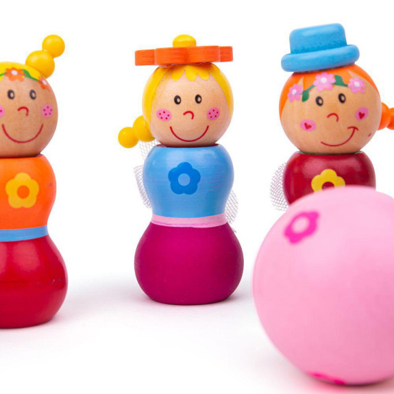 Dřevěné kuželky Víly Bigjigs Toys