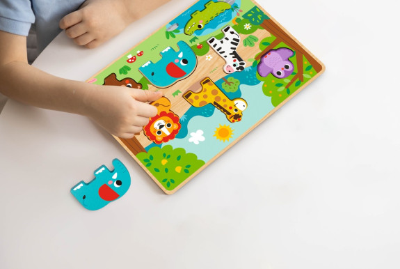 Vkládací puzzle Zvířátka 2Kids Toys