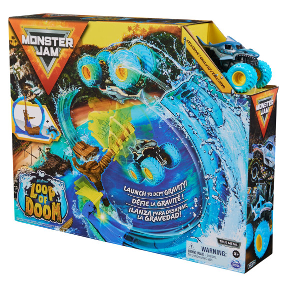 Hrací set Megalodon Loop of doom, 1:64 MONSTER JAM
