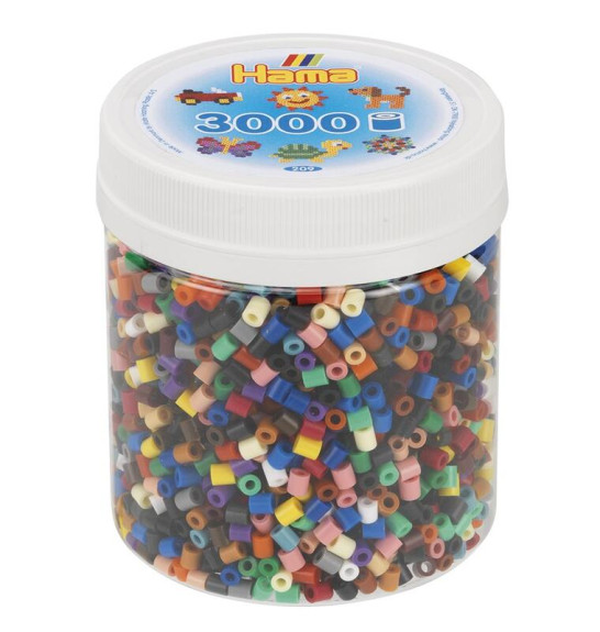 Korálky v tubě Mix 3.000 ks MIDI Hama