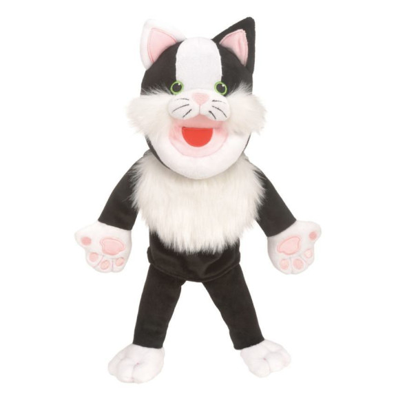 Velký maňásek s otevírací pusou - Kočička Fiesta Crafts